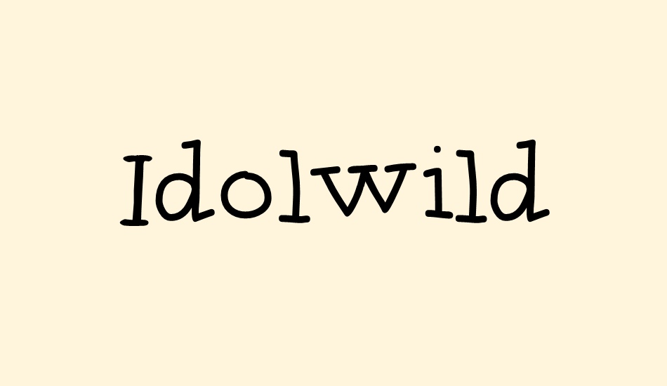 Idolwild font big