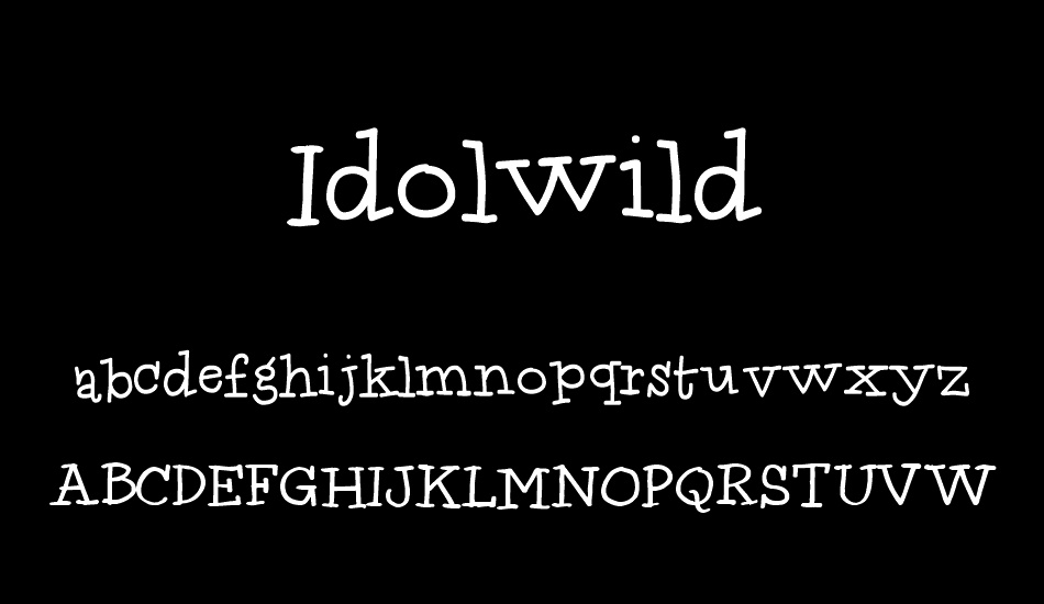 Idolwild font