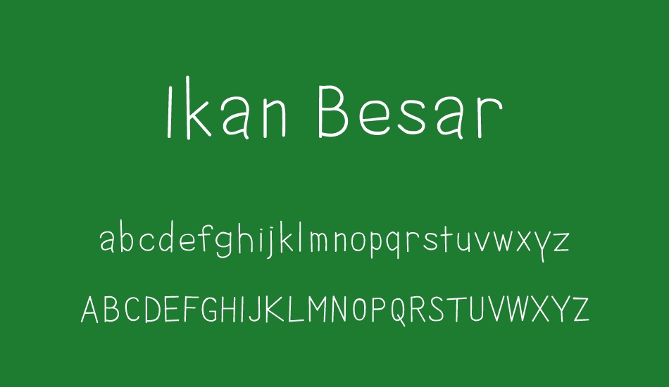 Ikan Besar font