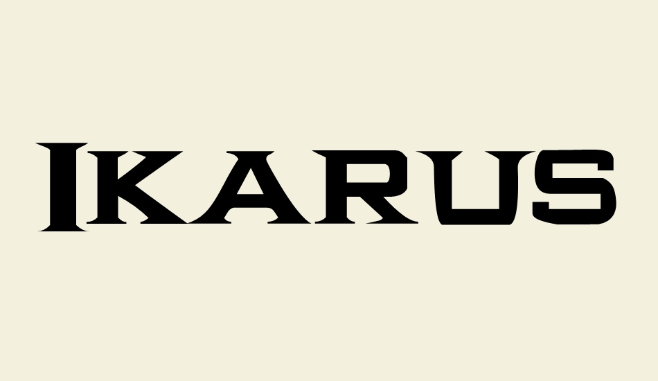 Ikarus font big