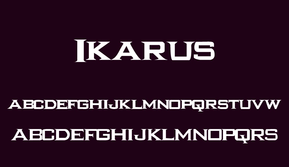 Ikarus font