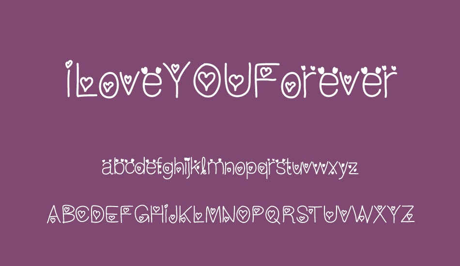 ILoveYOUForever font