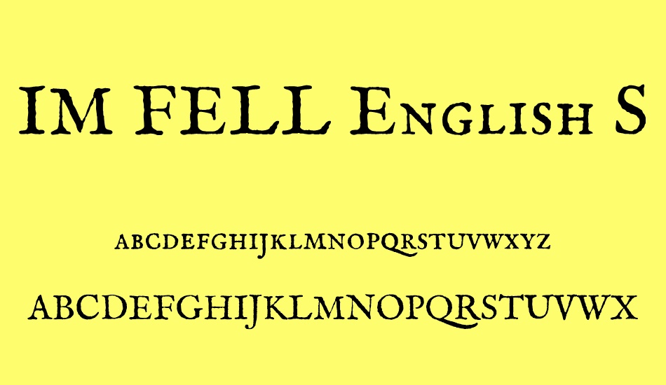 IM FELL English SC font