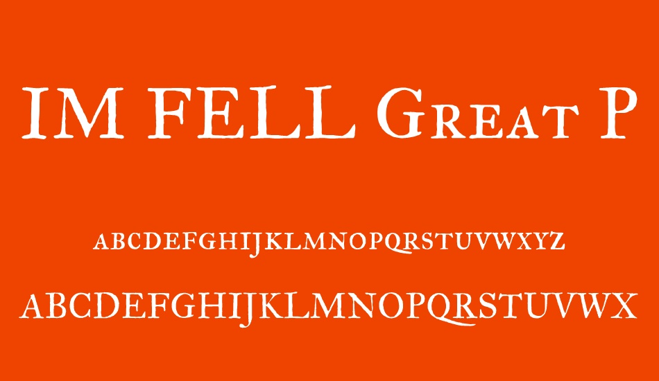 IM FELL Great Primer SC font