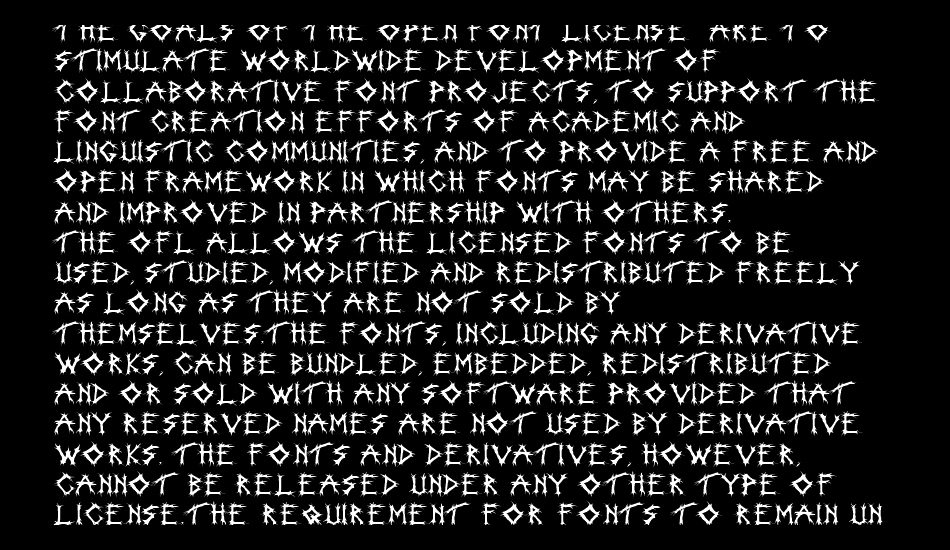 Incantation font 1