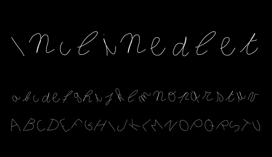 Inclinedletter font