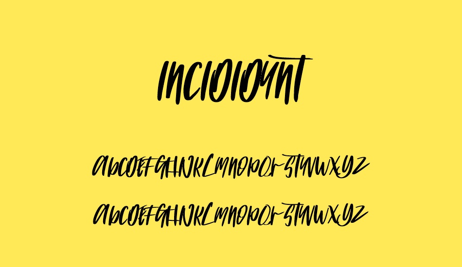 INCIDIDUNT font