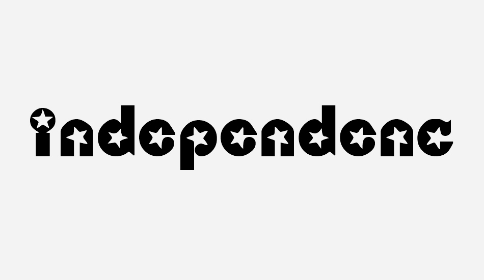 Independence font big