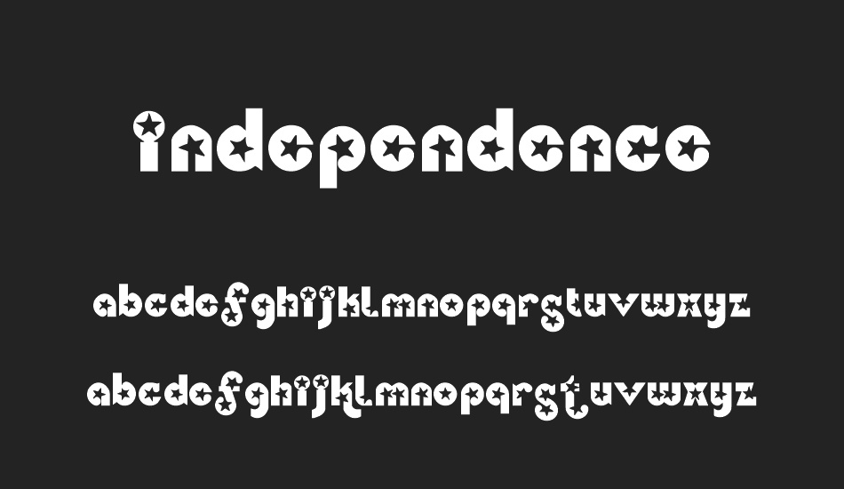 Independence font