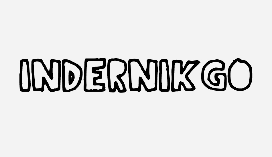 IndernikGold font big