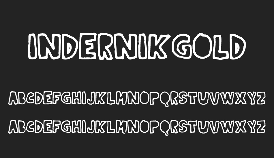 IndernikGold font