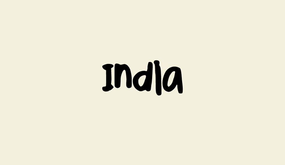 India font big