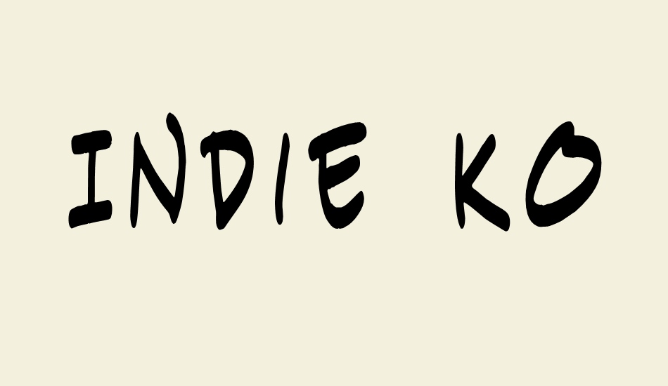 Indie Komiks Sketch font big