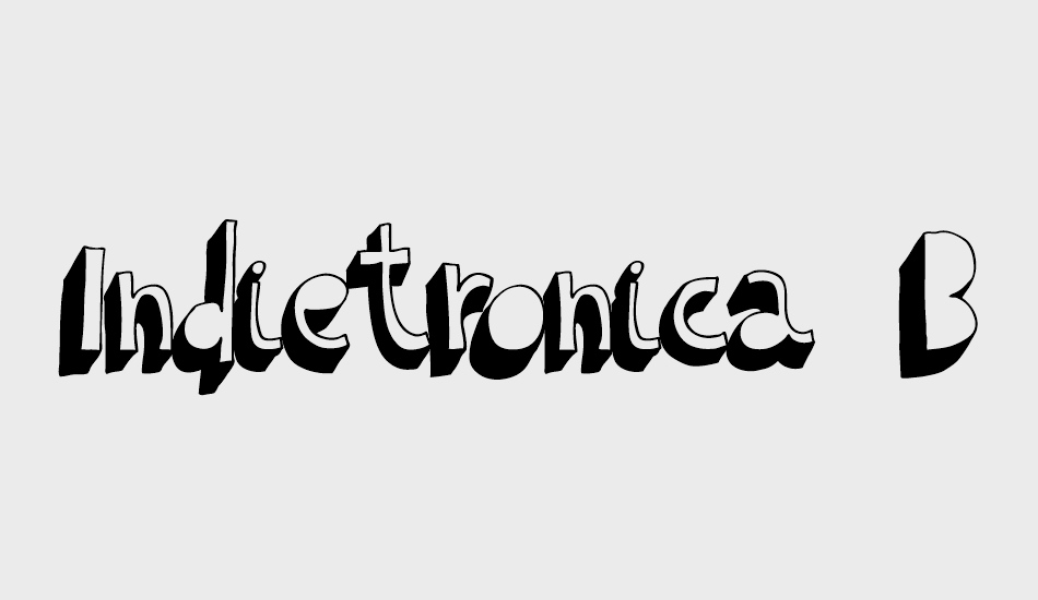 Indietronica Bold font big