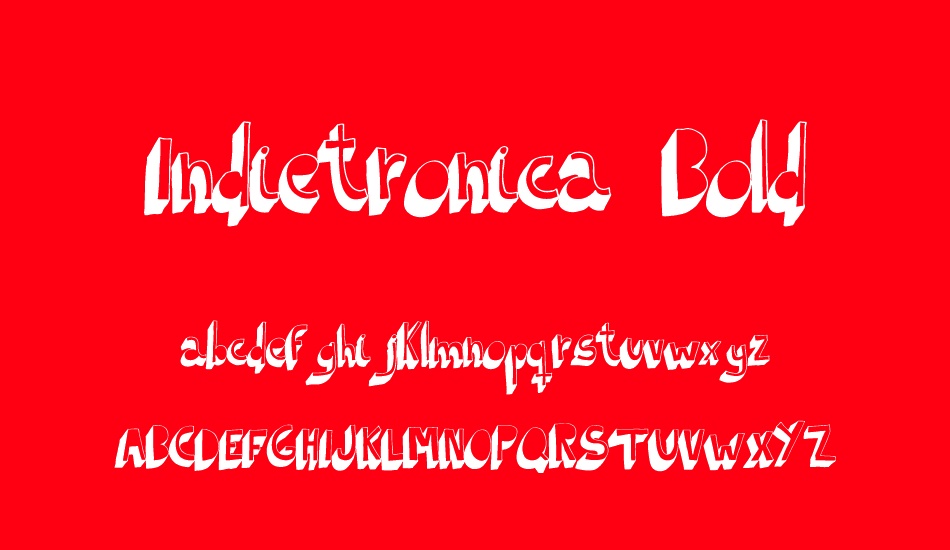 Indietronica Bold font