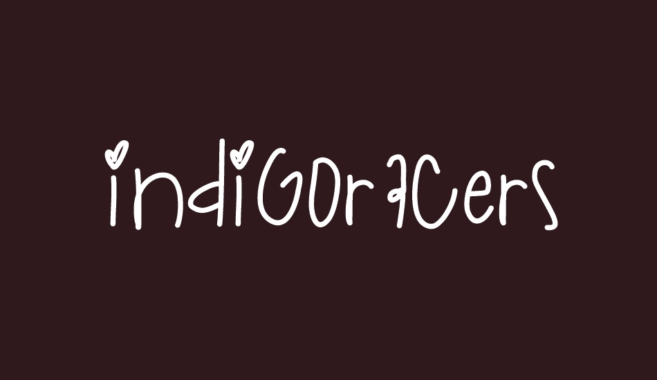 IndigoRacers font big