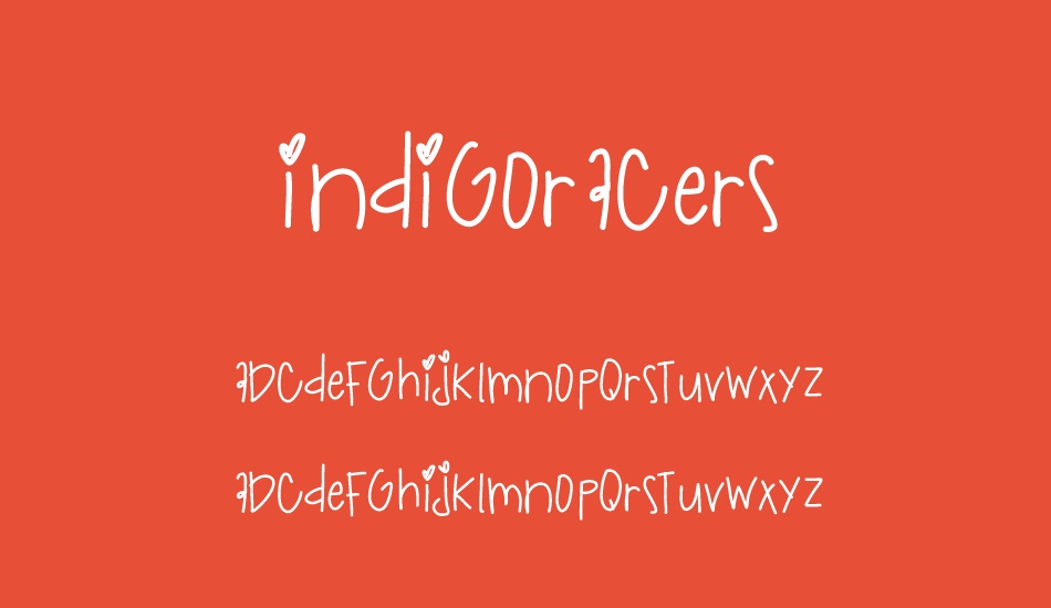 IndigoRacers font