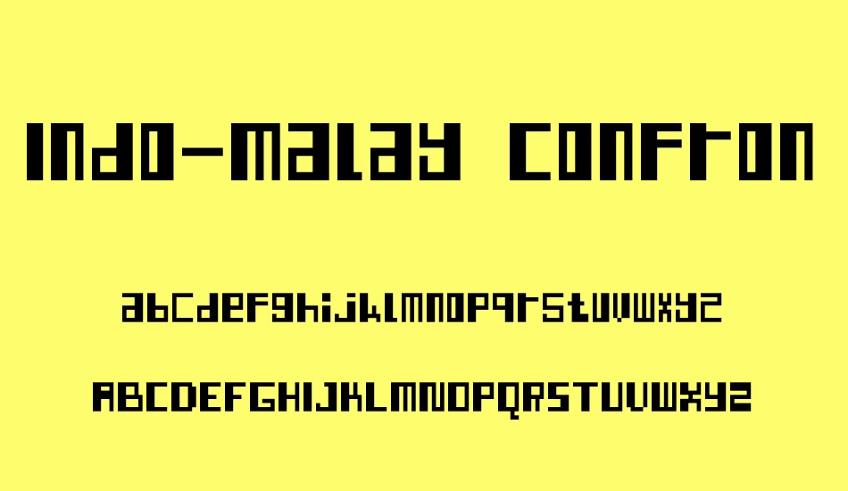 Indo-Malay Confrontation font