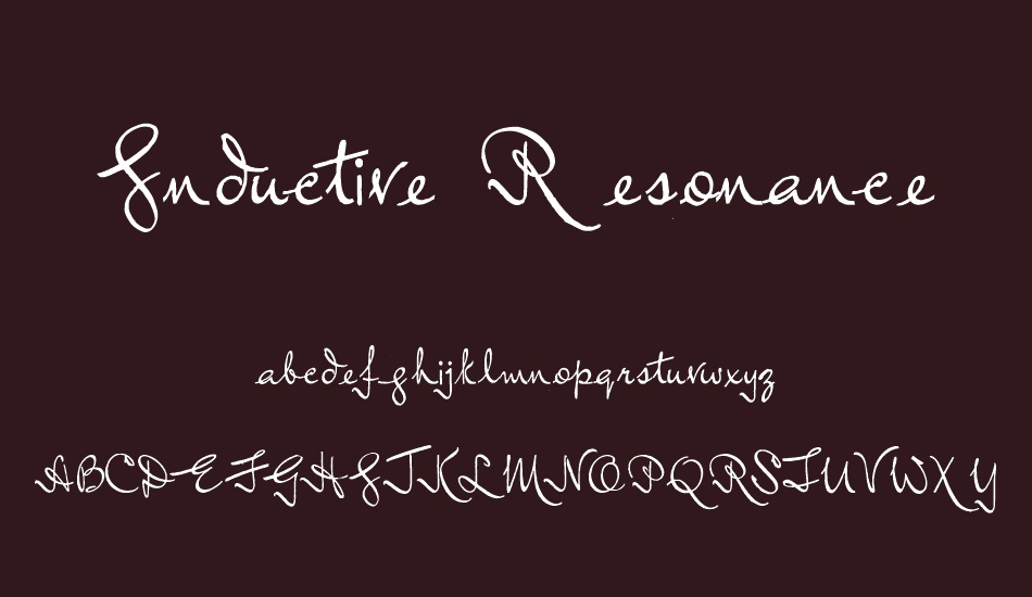 Inductive Resonance font