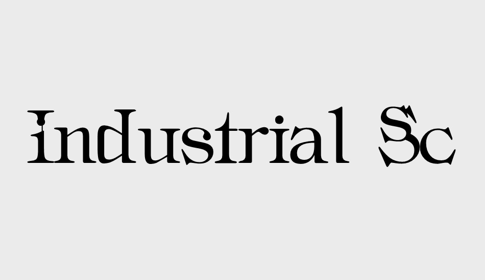 Industrial Schizophrenic font big