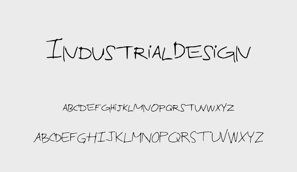 IndustrialDesign font