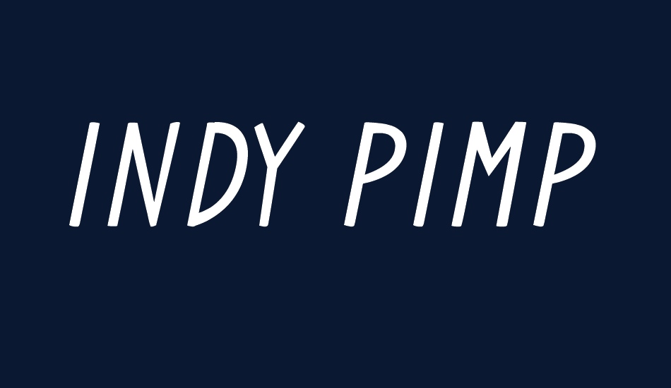 Indy Pimp font big