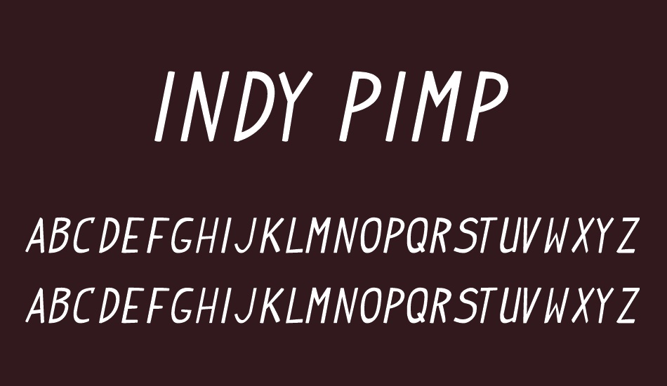 Indy Pimp font