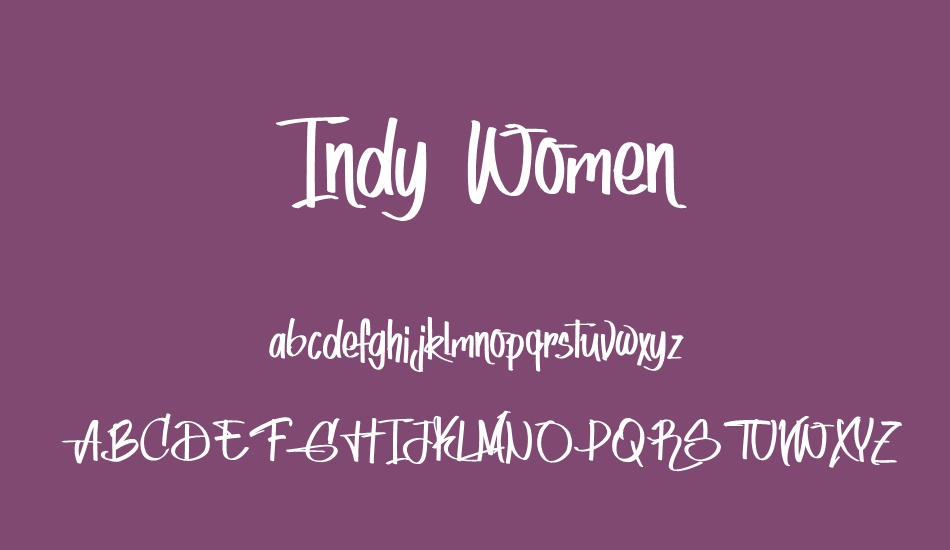 Indy Women font