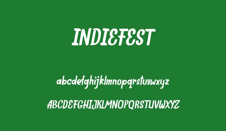 INDIEFEST Demo font