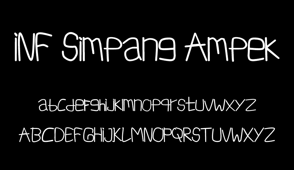 INF Simpang Ampek font