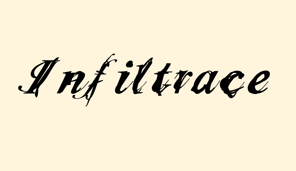 Infiltrace font big