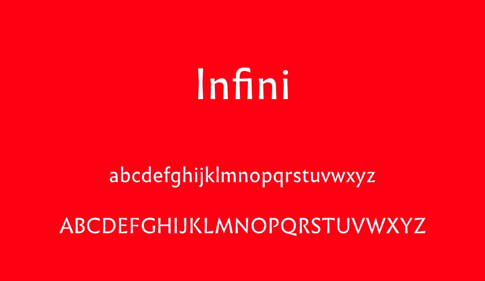 Infini font