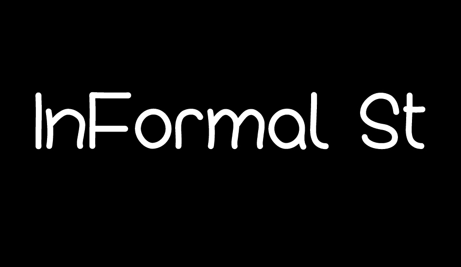 InFormal Style Regular font big