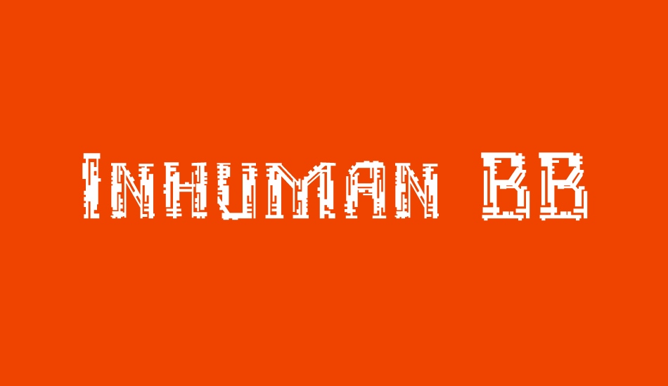 Inhuman BB font big