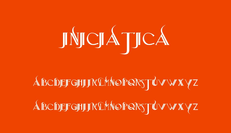 Iniciatica font