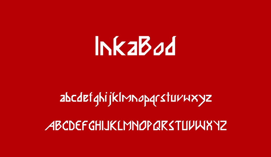 InkaBod font