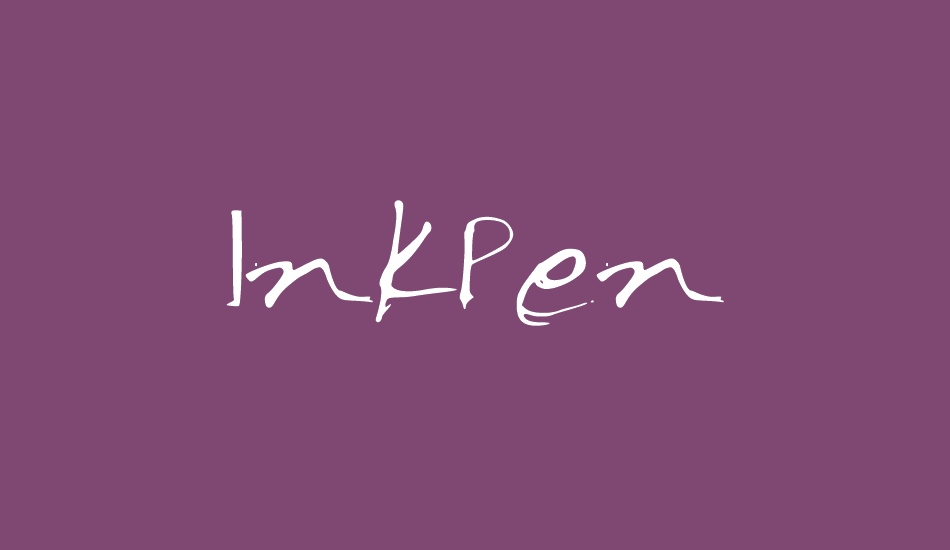 InkPen font big