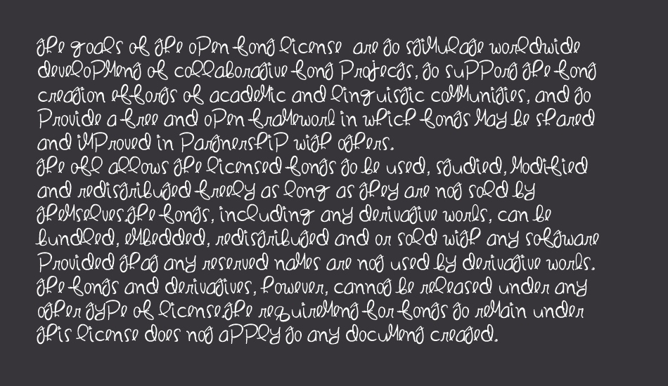 InMyDreams font 1