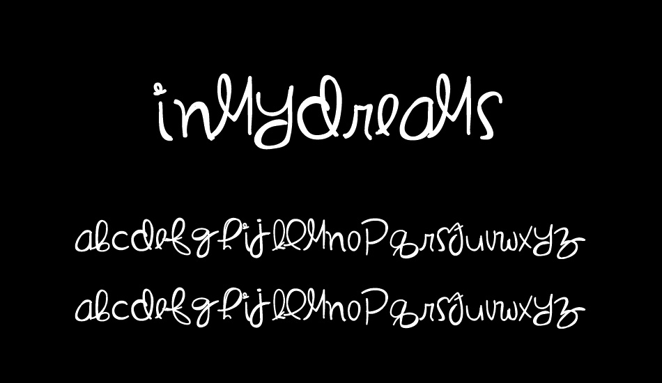 InMyDreams font