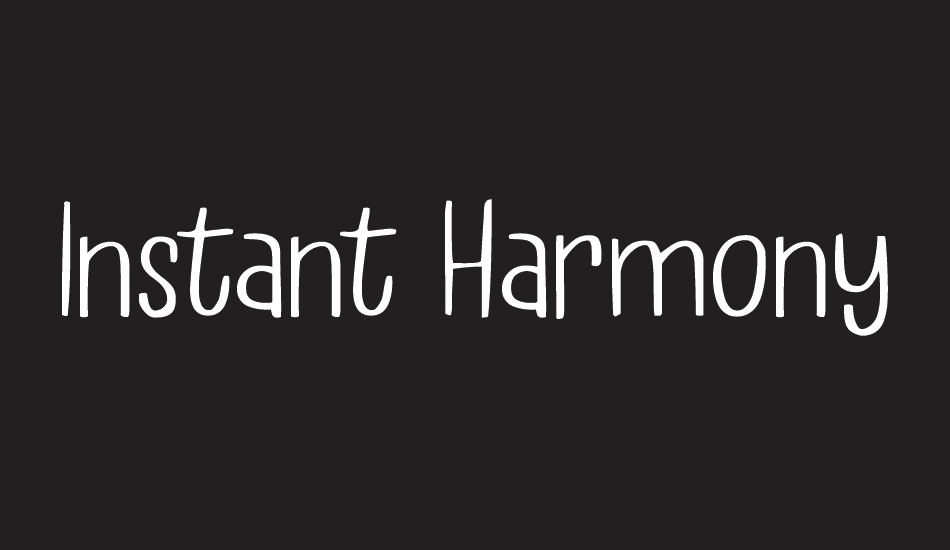 Instant Harmony Lite DEMO font big