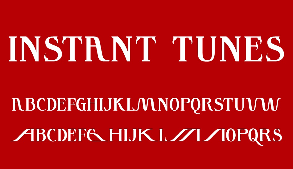 Instant Tunes font