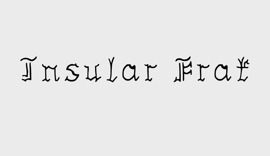 Insular Fraktur font big