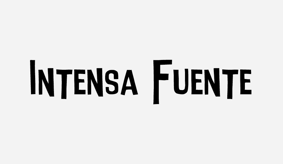 Intensa Fuente font big