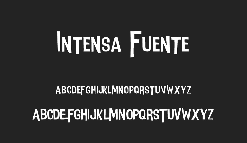 Intensa Fuente font