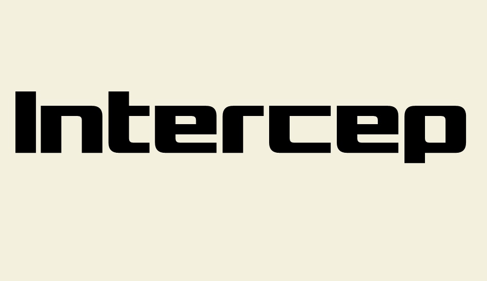 Interceptor font big