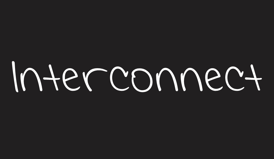 Interconnected Demo font big