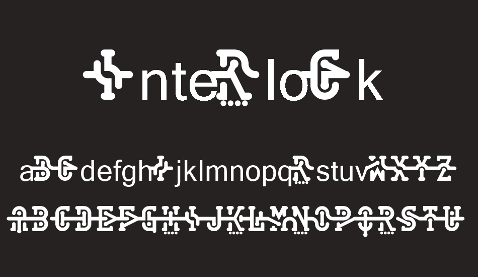 Interlock font