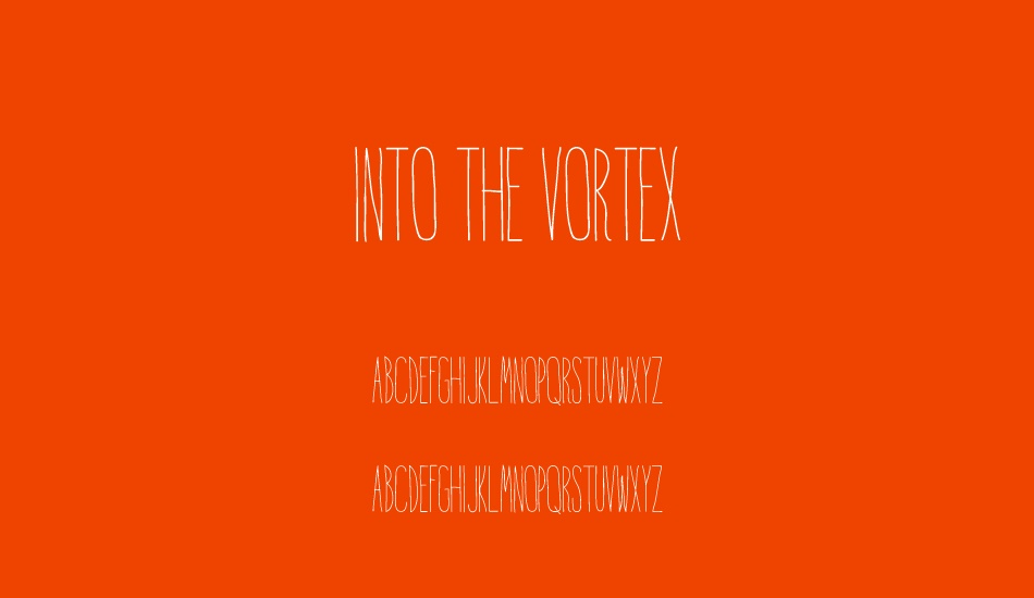 Into the Vortex font