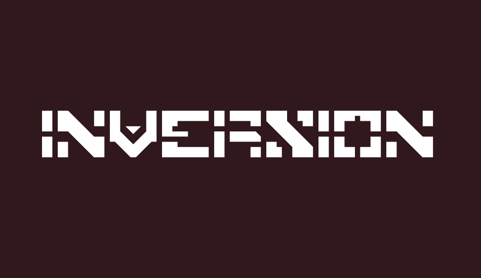 Inversion font big