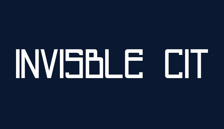 Invisble city font big